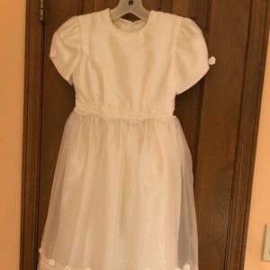 Jessica McClintock white girls dress size 7